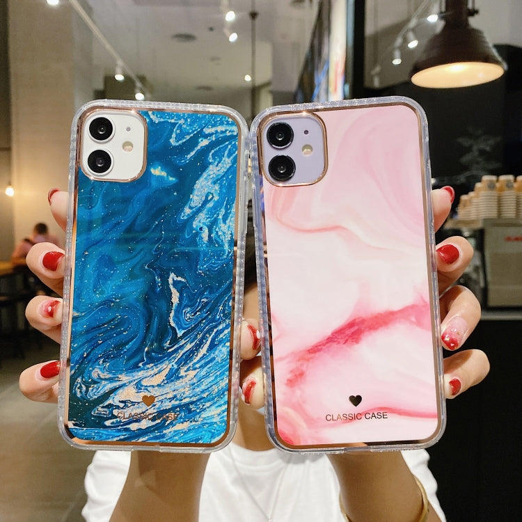 For iPhone 11 Pro Max IMD Watercolor Rendering Pattern Shockproof TPU Protective Case