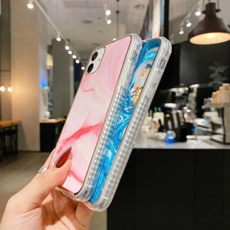 For iPhone 11 Pro Max IMD Watercolor Rendering Pattern Shockproof TPU Protective Case
