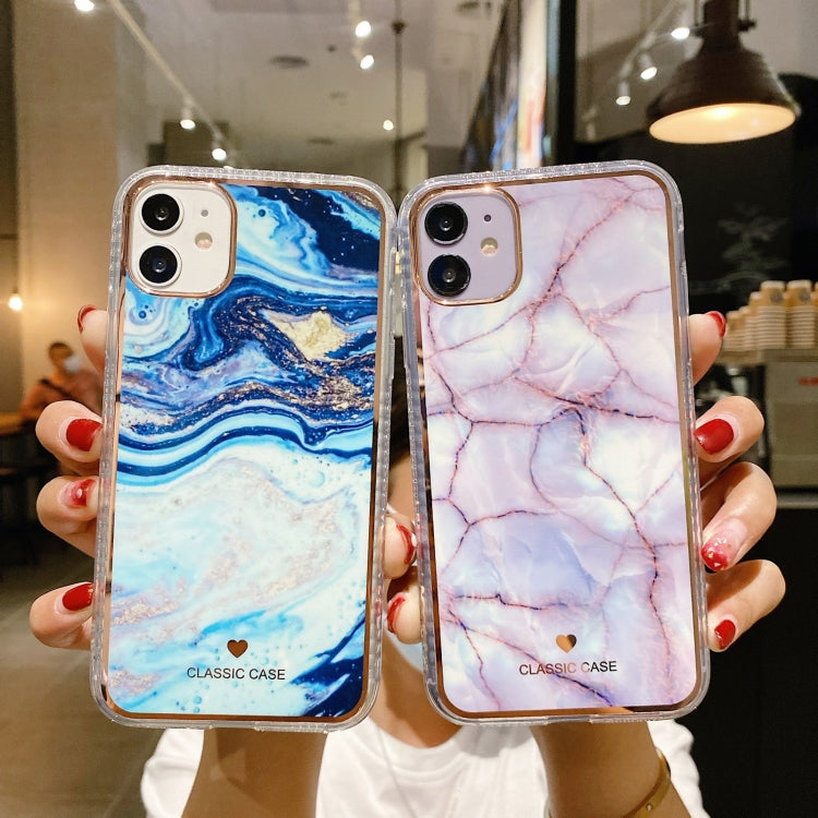 For iPhone 12 / 12 Pro IMD Watercolor Rendering Pattern Shockproof TPU Protective Case