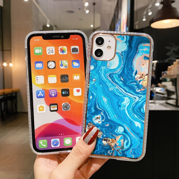 For iPhone 12 / 12 Pro IMD Watercolor Rendering Pattern Shockproof TPU Protective Case