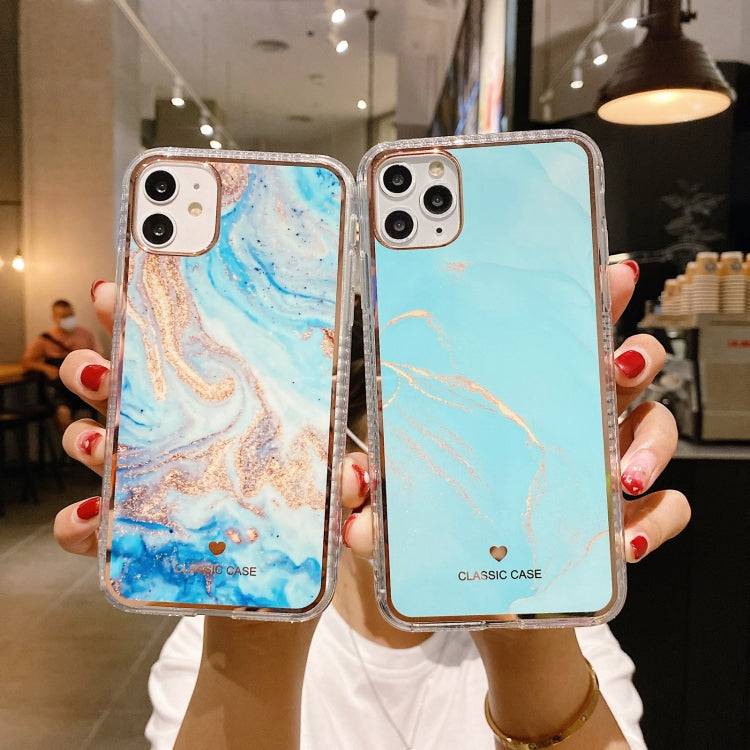 For iPhone 12 Pro Max IMD Watercolor Rendering Pattern Shockproof TPU Protective Case