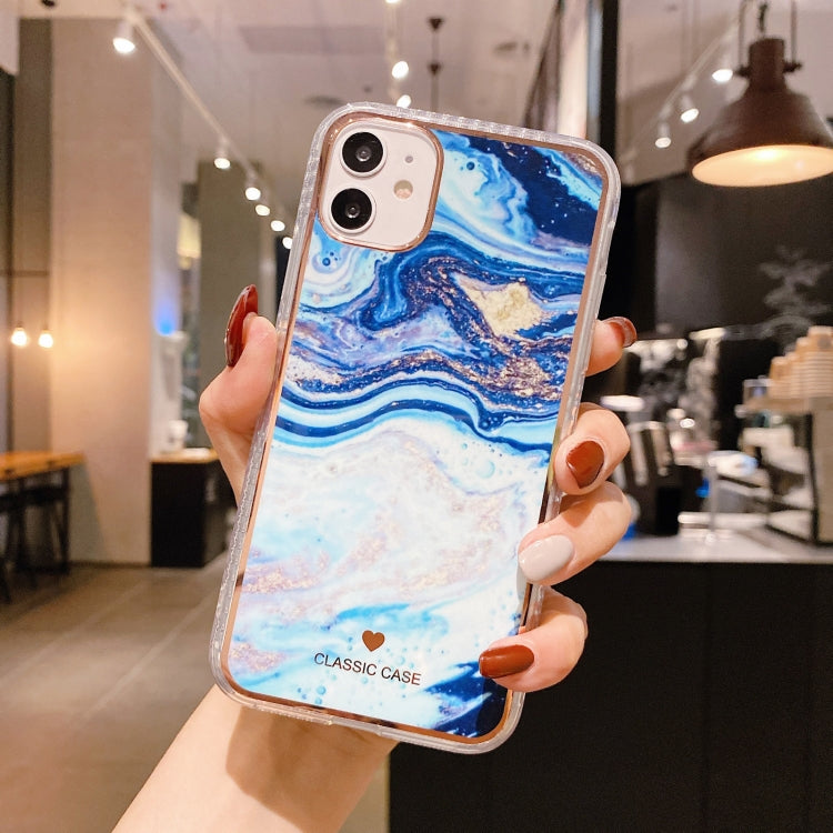 For iPhone 12 Pro Max IMD Watercolor Rendering Pattern Shockproof TPU Protective Case
