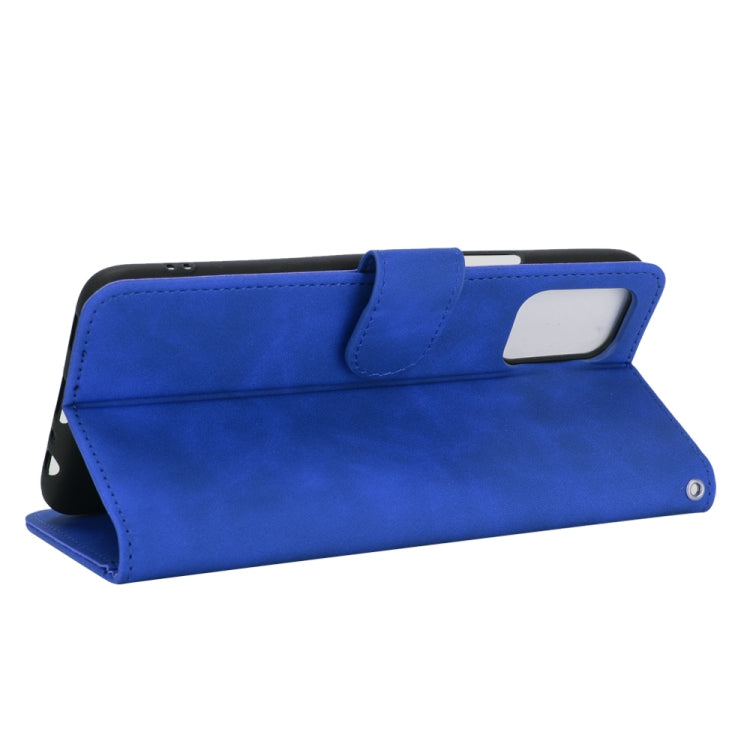 For LG K52 / K62 Solid Color Skin Feel Magnetic Buckle Horizontal Flip Calf Texture PU Leather Case with Holder & Card Slots & Wallet