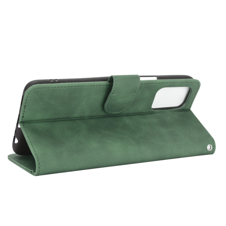 For LG K52 / K62 Solid Color Skin Feel Magnetic Buckle Horizontal Flip Calf Texture PU Leather Case with Holder & Card Slots & Wallet