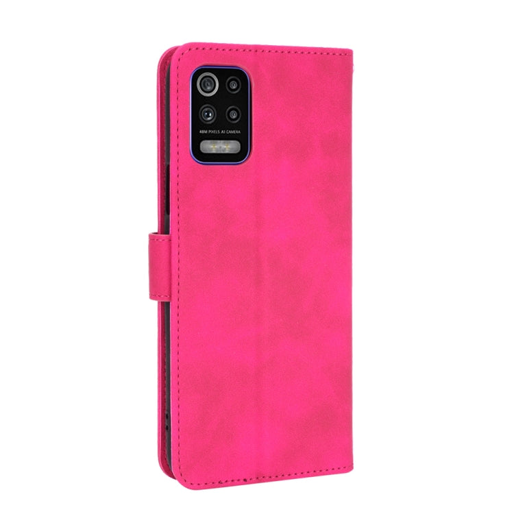 For LG K52 / K62 Solid Color Skin Feel Magnetic Buckle Horizontal Flip Calf Texture PU Leather Case with Holder & Card Slots & Wallet