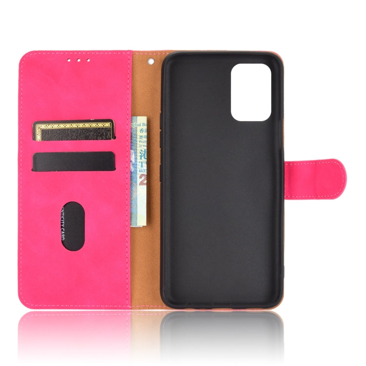 For LG K52 / K62 Solid Color Skin Feel Magnetic Buckle Horizontal Flip Calf Texture PU Leather Case with Holder & Card Slots & Wallet