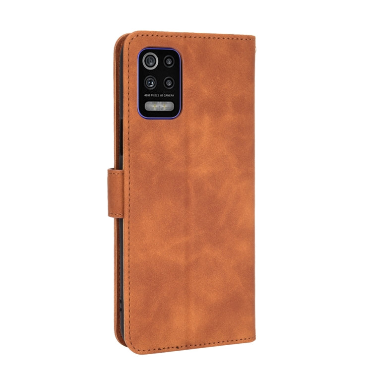 For LG K52 / K62 Solid Color Skin Feel Magnetic Buckle Horizontal Flip Calf Texture PU Leather Case with Holder & Card Slots & Wallet