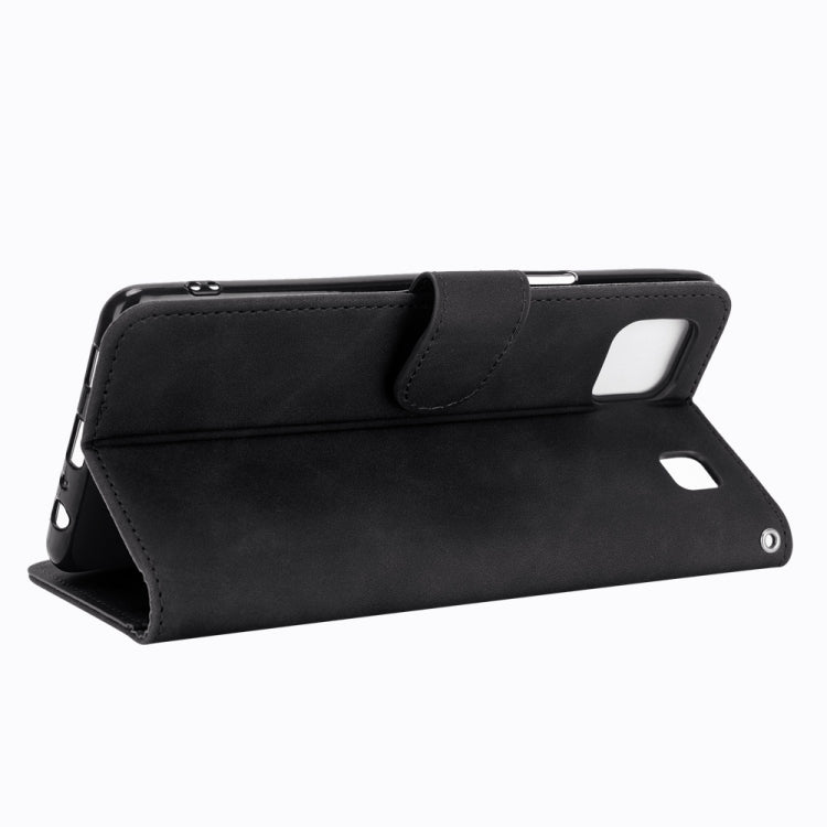 For LG K92 5G Solid Color Skin Feel Magnetic Buckle Horizontal Flip Calf Texture PU Leather Case with Holder & Card Slots & Wallet