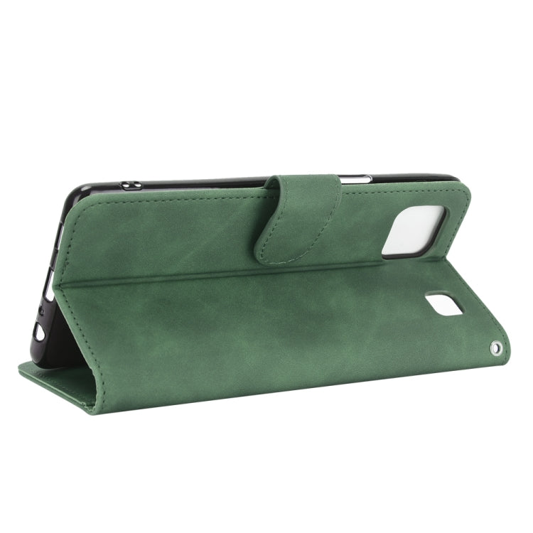 For LG K92 5G Solid Color Skin Feel Magnetic Buckle Horizontal Flip Calf Texture PU Leather Case with Holder & Card Slots & Wallet