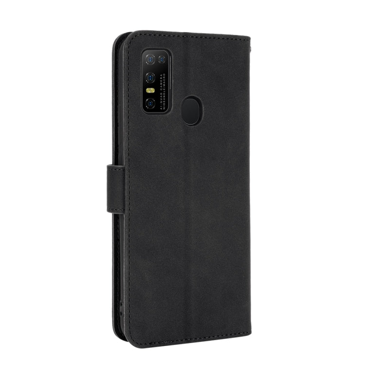 For DOOGEE N30 Solid Color Skin Feel Magnetic Buckle Horizontal Flip Calf Texture PU Leather Case with Holder & Card Slots & Wallet