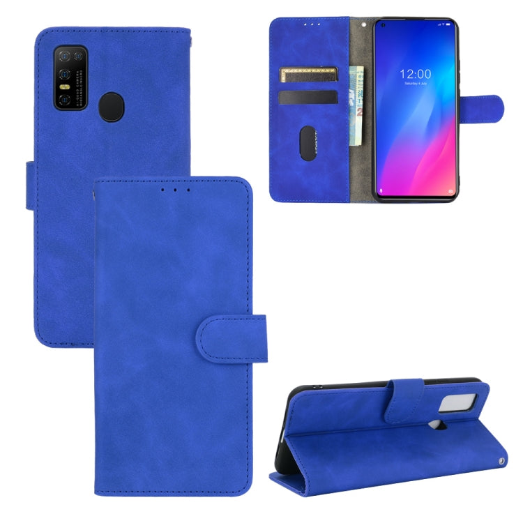 For DOOGEE N30 Solid Color Skin Feel Magnetic Buckle Horizontal Flip Calf Texture PU Leather Case with Holder & Card Slots & Wallet