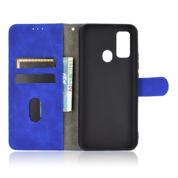 For DOOGEE N30 Solid Color Skin Feel Magnetic Buckle Horizontal Flip Calf Texture PU Leather Case with Holder & Card Slots & Wallet