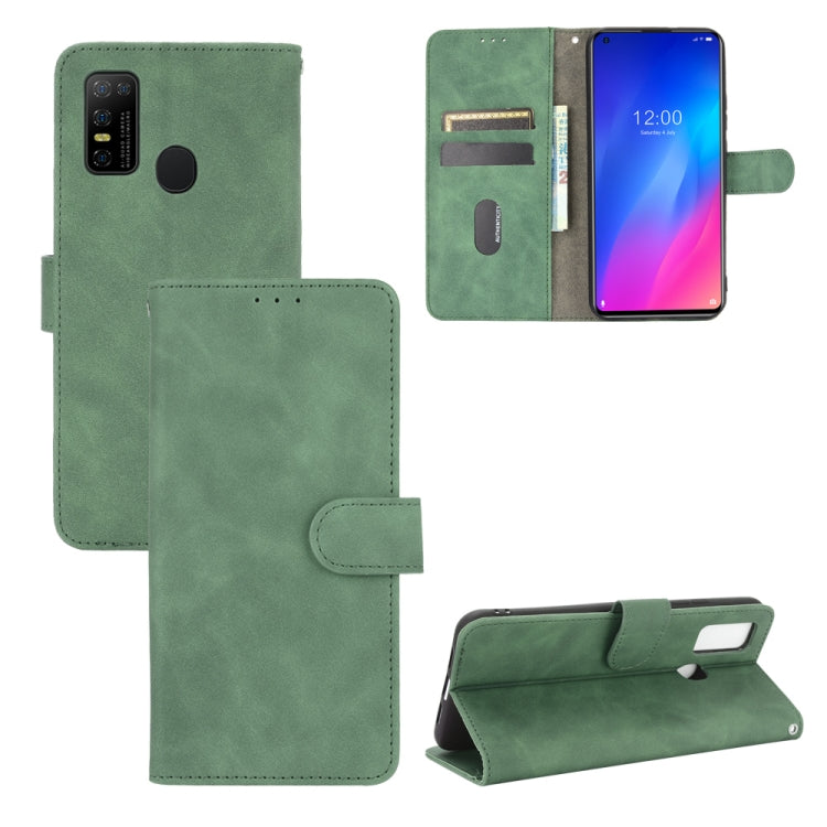 For DOOGEE N30 Solid Color Skin Feel Magnetic Buckle Horizontal Flip Calf Texture PU Leather Case with Holder & Card Slots & Wallet