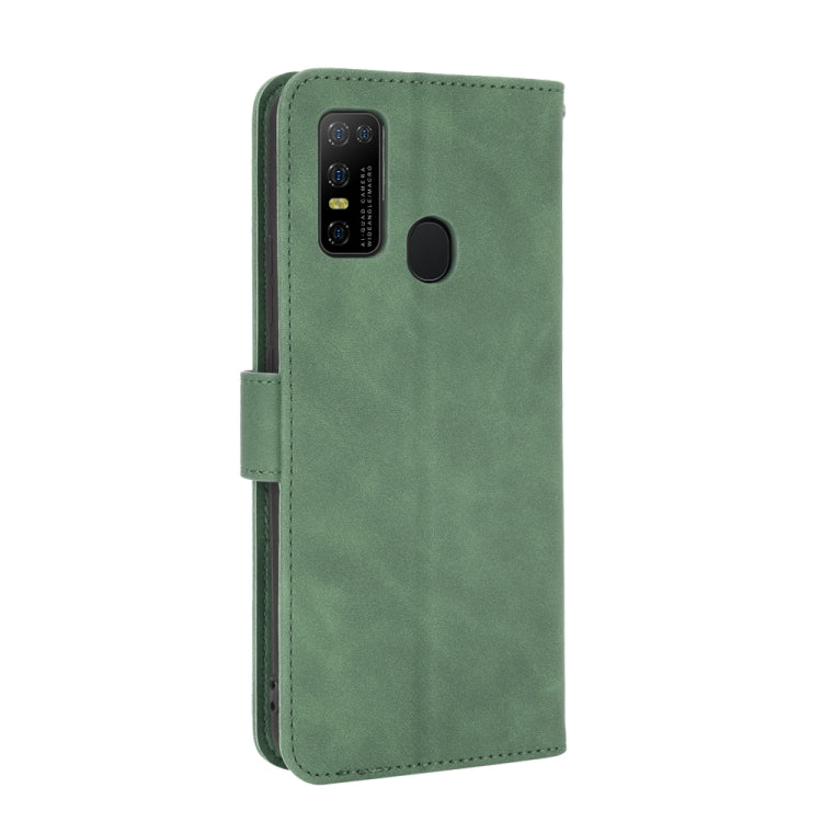 For DOOGEE N30 Solid Color Skin Feel Magnetic Buckle Horizontal Flip Calf Texture PU Leather Case with Holder & Card Slots & Wallet