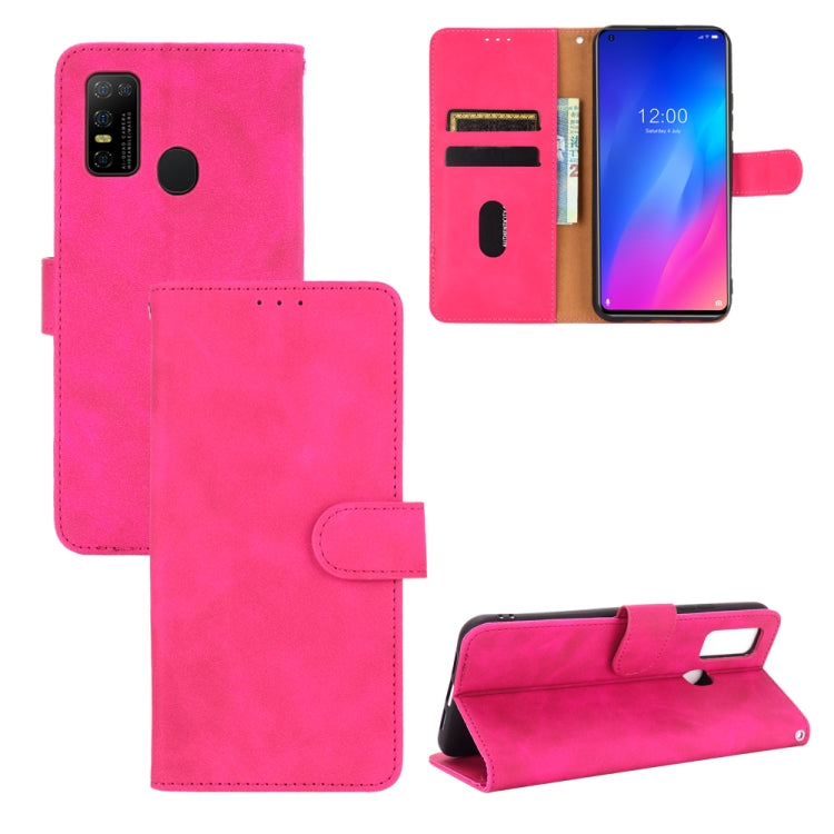 For DOOGEE N30 Solid Color Skin Feel Magnetic Buckle Horizontal Flip Calf Texture PU Leather Case with Holder & Card Slots & Wallet