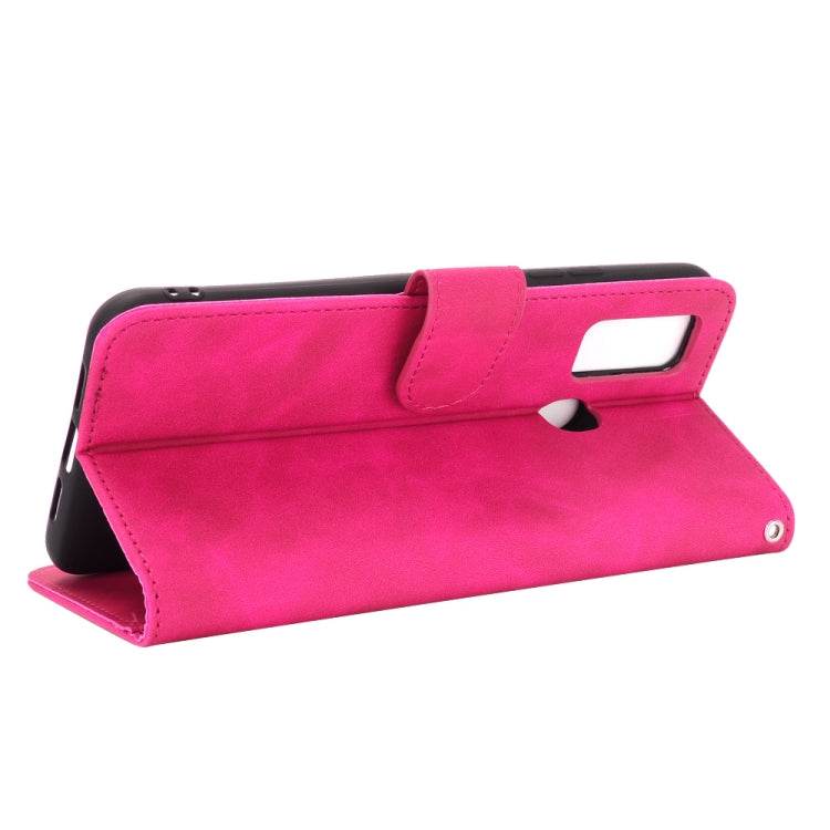 For DOOGEE N30 Solid Color Skin Feel Magnetic Buckle Horizontal Flip Calf Texture PU Leather Case with Holder & Card Slots & Wallet