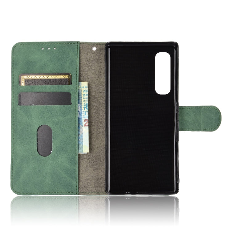 For Fujitsu Arrows NX9 F-52A Solid Color Skin Feel Magnetic Buckle Horizontal Flip Calf Texture PU Leather Case with Holder & Card Slots & Wallet