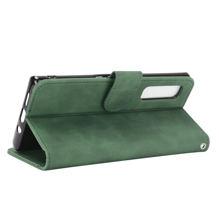 For Fujitsu Arrows NX9 F-52A Solid Color Skin Feel Magnetic Buckle Horizontal Flip Calf Texture PU Leather Case with Holder & Card Slots & Wallet