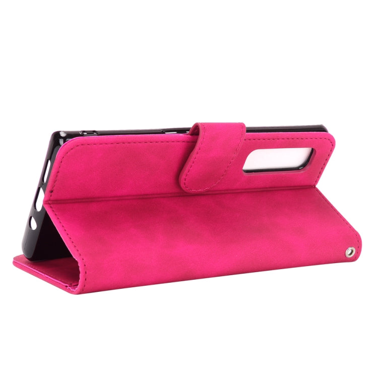 For Fujitsu Arrows NX9 F-52A Solid Color Skin Feel Magnetic Buckle Horizontal Flip Calf Texture PU Leather Case with Holder & Card Slots & Wallet