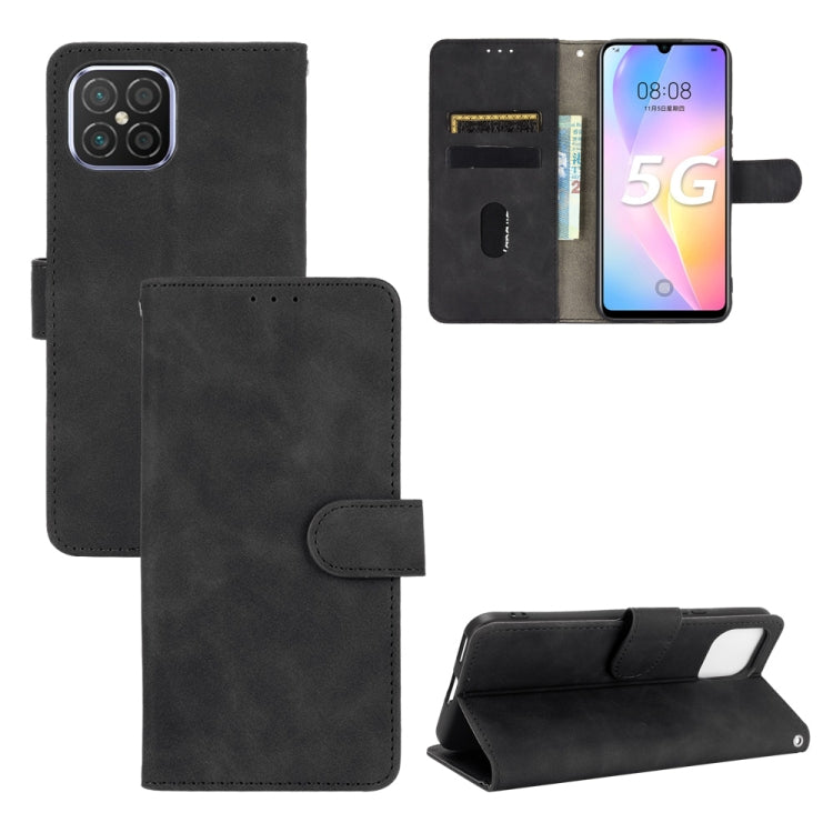 For Huawei nova 8 SE Solid Color Skin Feel Magnetic Buckle Horizontal Flip Calf Texture PU Leather Case with Holder & Card Slots & Wallet