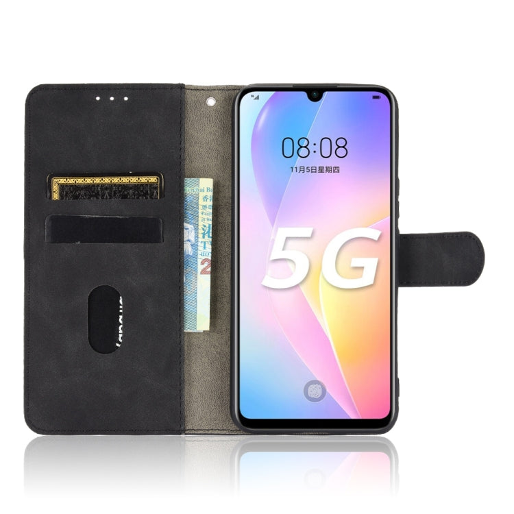 For Huawei nova 8 SE Solid Color Skin Feel Magnetic Buckle Horizontal Flip Calf Texture PU Leather Case with Holder & Card Slots & Wallet