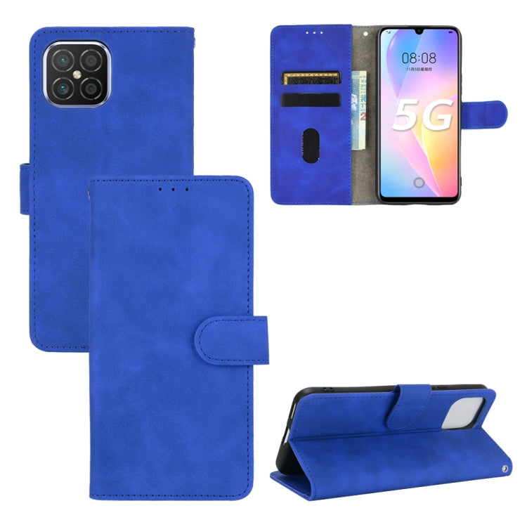 For Huawei nova 8 SE Solid Color Skin Feel Magnetic Buckle Horizontal Flip Calf Texture PU Leather Case with Holder & Card Slots & Wallet