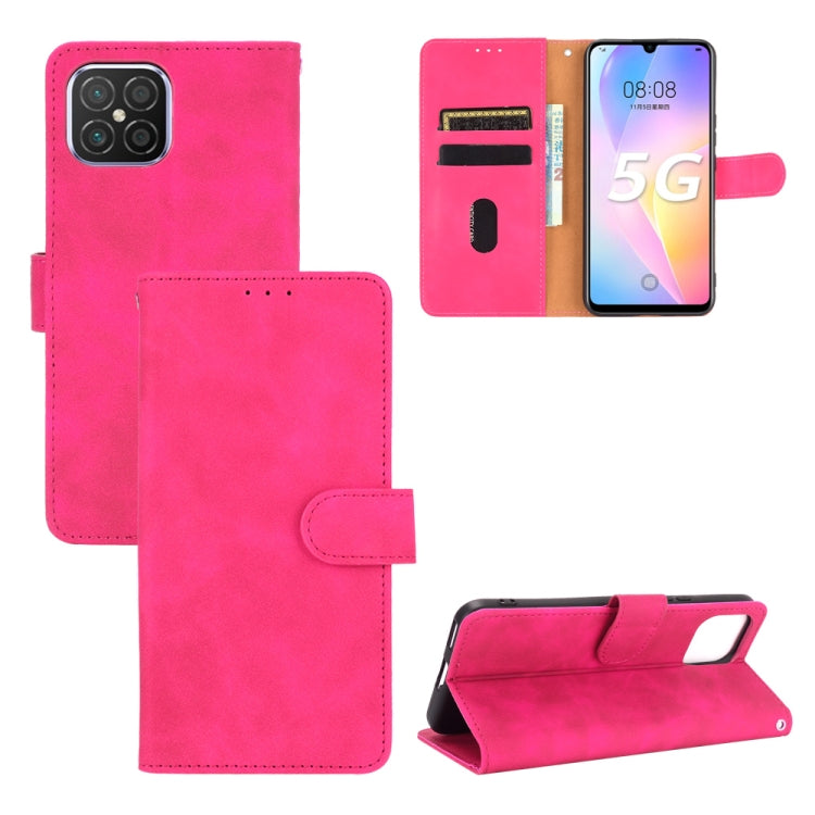 For Huawei nova 8 SE Solid Color Skin Feel Magnetic Buckle Horizontal Flip Calf Texture PU Leather Case with Holder & Card Slots & Wallet