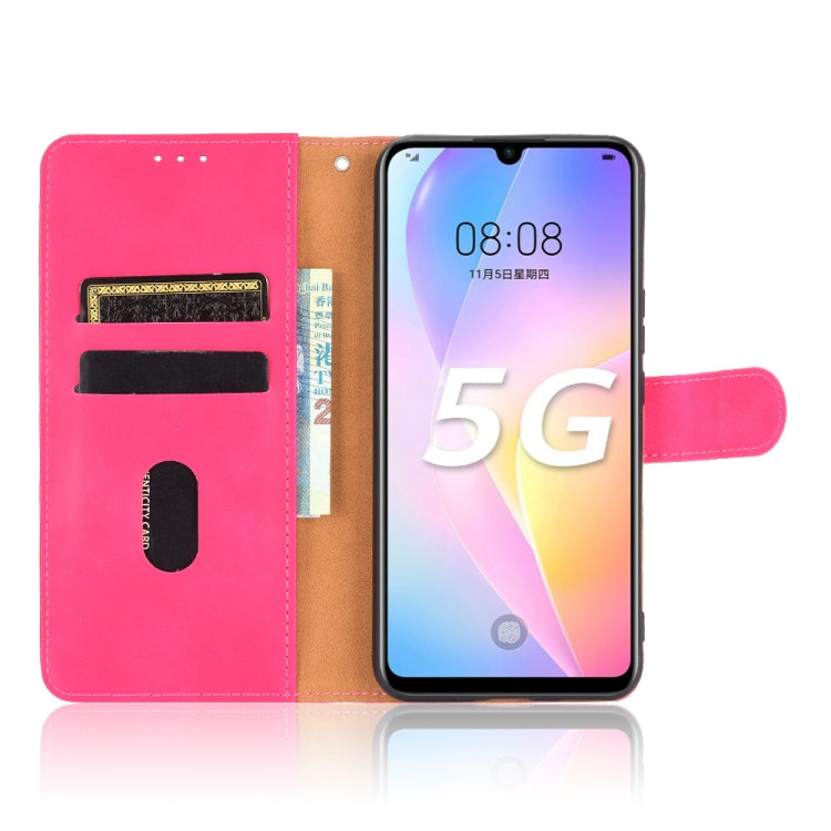 For Huawei nova 8 SE Solid Color Skin Feel Magnetic Buckle Horizontal Flip Calf Texture PU Leather Case with Holder & Card Slots & Wallet