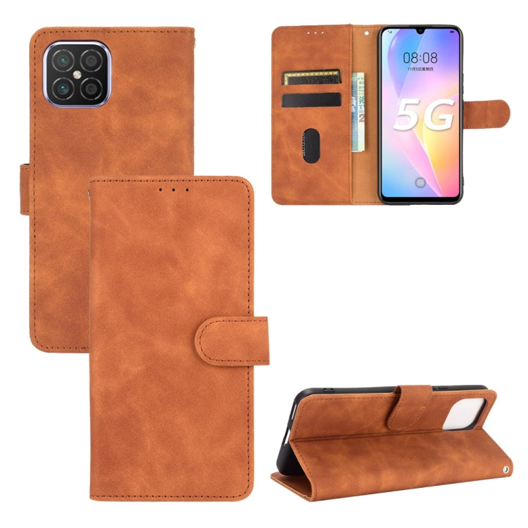 For Huawei nova 8 SE Solid Color Skin Feel Magnetic Buckle Horizontal Flip Calf Texture PU Leather Case with Holder & Card Slots & Wallet