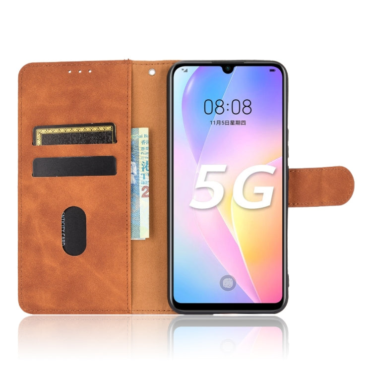 For Huawei nova 8 SE Solid Color Skin Feel Magnetic Buckle Horizontal Flip Calf Texture PU Leather Case with Holder & Card Slots & Wallet