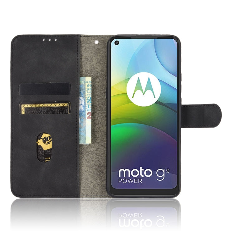 For Motorola Moto G9 Power Solid Color Skin Feel Magnetic Buckle Horizontal Flip Calf Texture PU Leather Case with Holder & Card Slots & Wallet