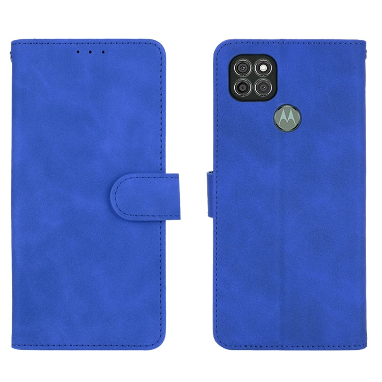 For Motorola Moto G9 Power Solid Color Skin Feel Magnetic Buckle Horizontal Flip Calf Texture PU Leather Case with Holder & Card Slots & Wallet