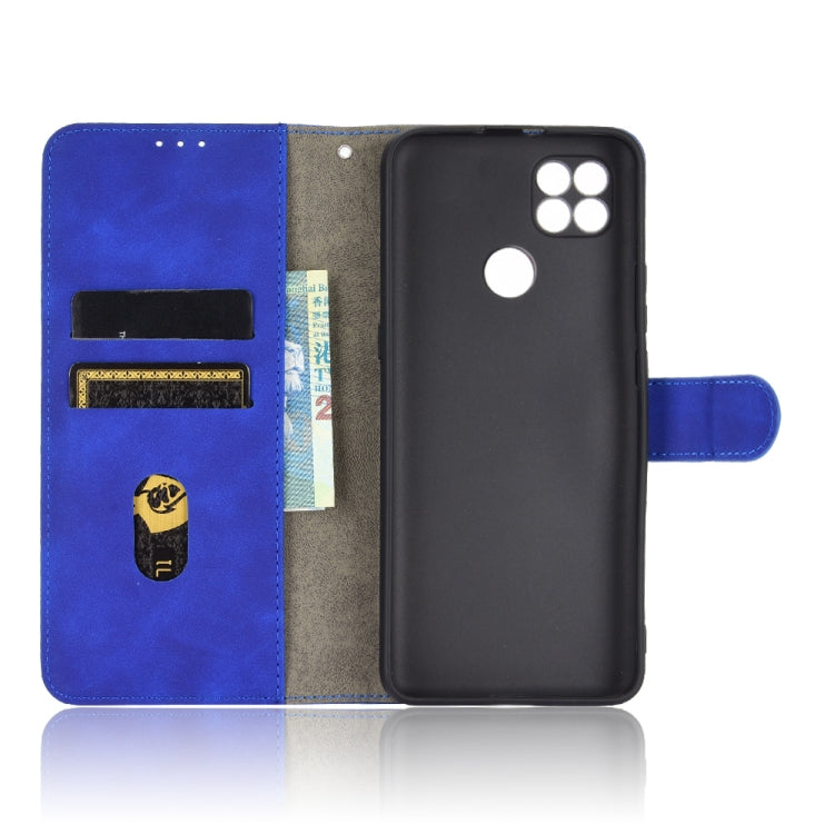 For Motorola Moto G9 Power Solid Color Skin Feel Magnetic Buckle Horizontal Flip Calf Texture PU Leather Case with Holder & Card Slots & Wallet