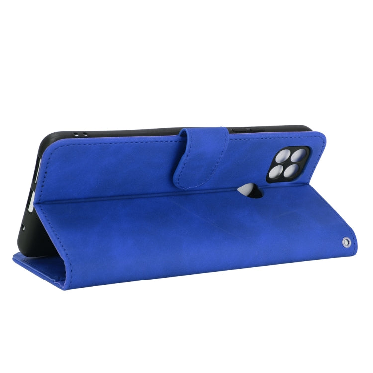 For Motorola Moto G9 Power Solid Color Skin Feel Magnetic Buckle Horizontal Flip Calf Texture PU Leather Case with Holder & Card Slots & Wallet