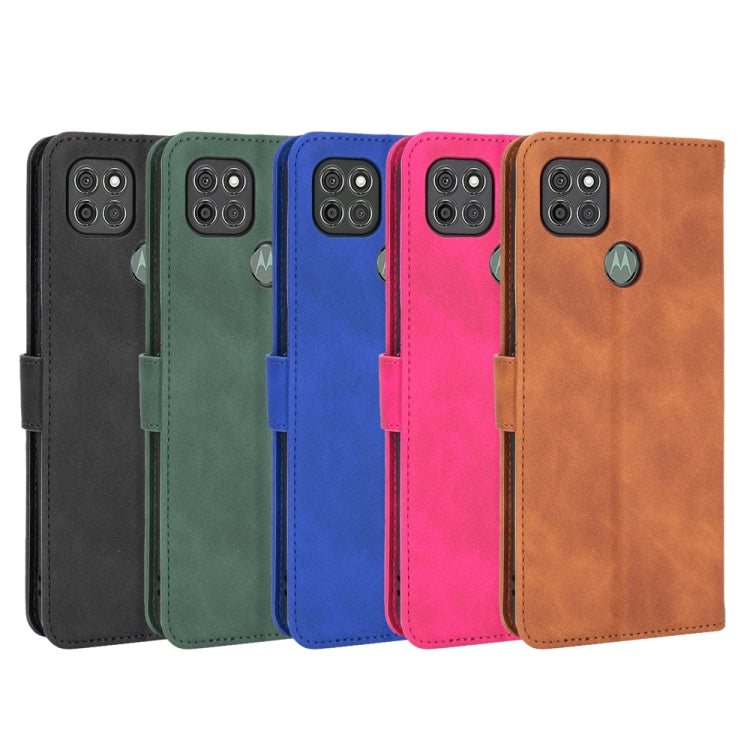 For Motorola Moto G9 Power Solid Color Skin Feel Magnetic Buckle Horizontal Flip Calf Texture PU Leather Case with Holder & Card Slots & Wallet