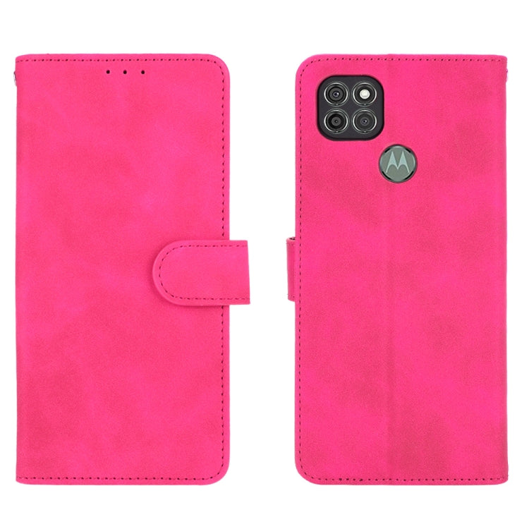 For Motorola Moto G9 Power Solid Color Skin Feel Magnetic Buckle Horizontal Flip Calf Texture PU Leather Case with Holder & Card Slots & Wallet