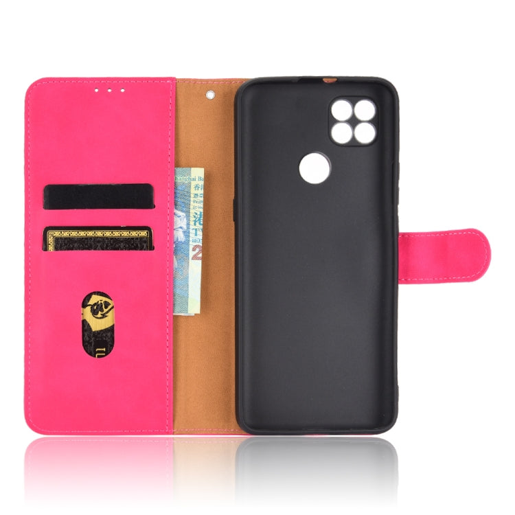For Motorola Moto G9 Power Solid Color Skin Feel Magnetic Buckle Horizontal Flip Calf Texture PU Leather Case with Holder & Card Slots & Wallet
