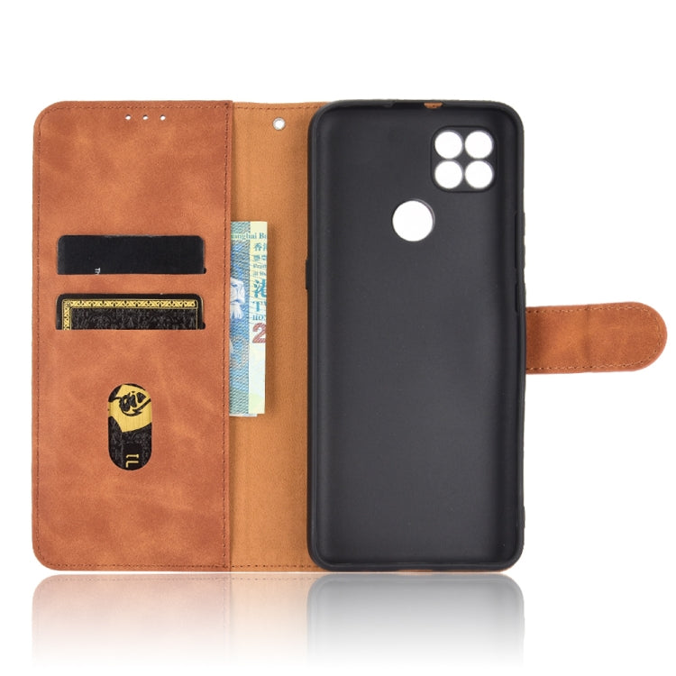 For Motorola Moto G9 Power Solid Color Skin Feel Magnetic Buckle Horizontal Flip Calf Texture PU Leather Case with Holder & Card Slots & Wallet