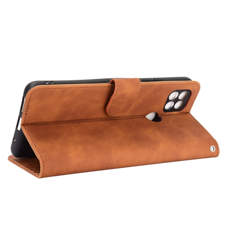 For Motorola Moto G9 Power Solid Color Skin Feel Magnetic Buckle Horizontal Flip Calf Texture PU Leather Case with Holder & Card Slots & Wallet