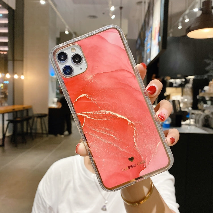 For iPhone 11 Pro IMD Watercolor Rendering Pattern Shockproof TPU Protective Case