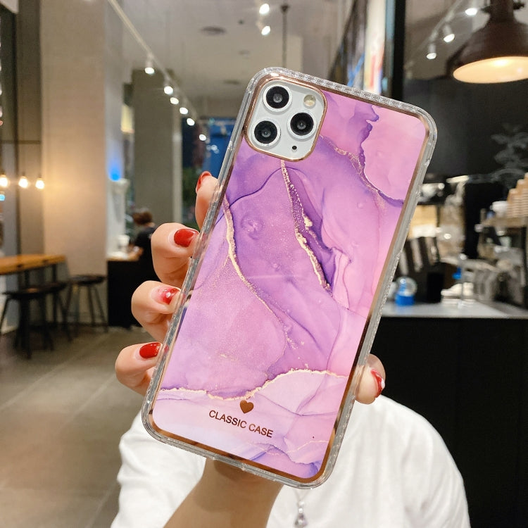 For iPhone 11 Pro Max IMD Watercolor Rendering Pattern Shockproof TPU Protective Case