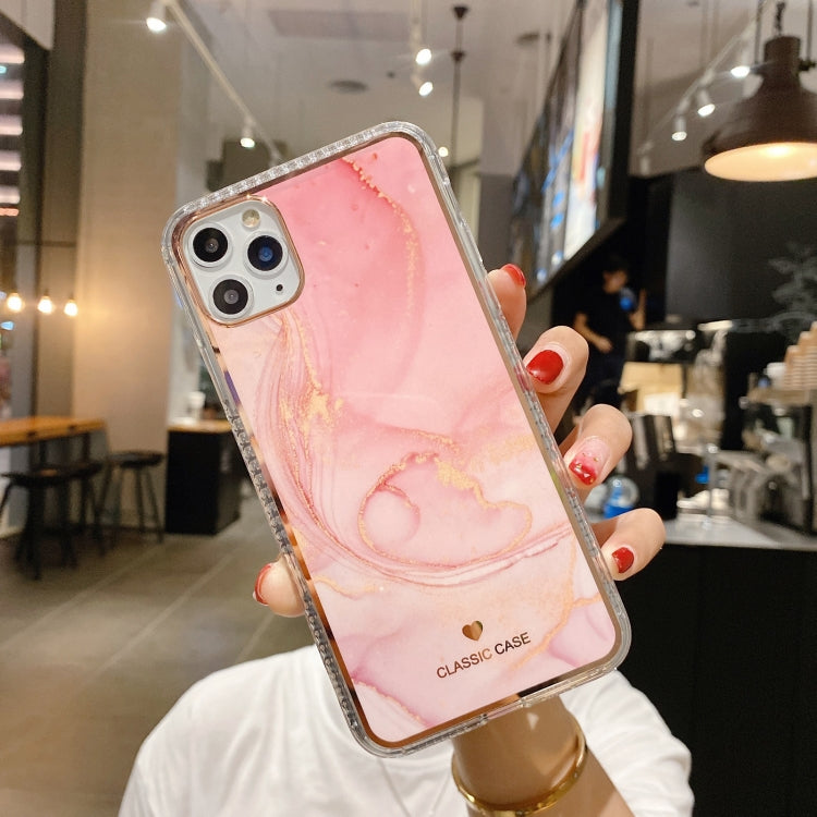 For iPhone 11 Pro Max IMD Watercolor Rendering Pattern Shockproof TPU Protective Case