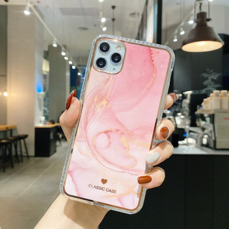 For iPhone 12 Pro Max IMD Watercolor Rendering Pattern Shockproof TPU Protective Case
