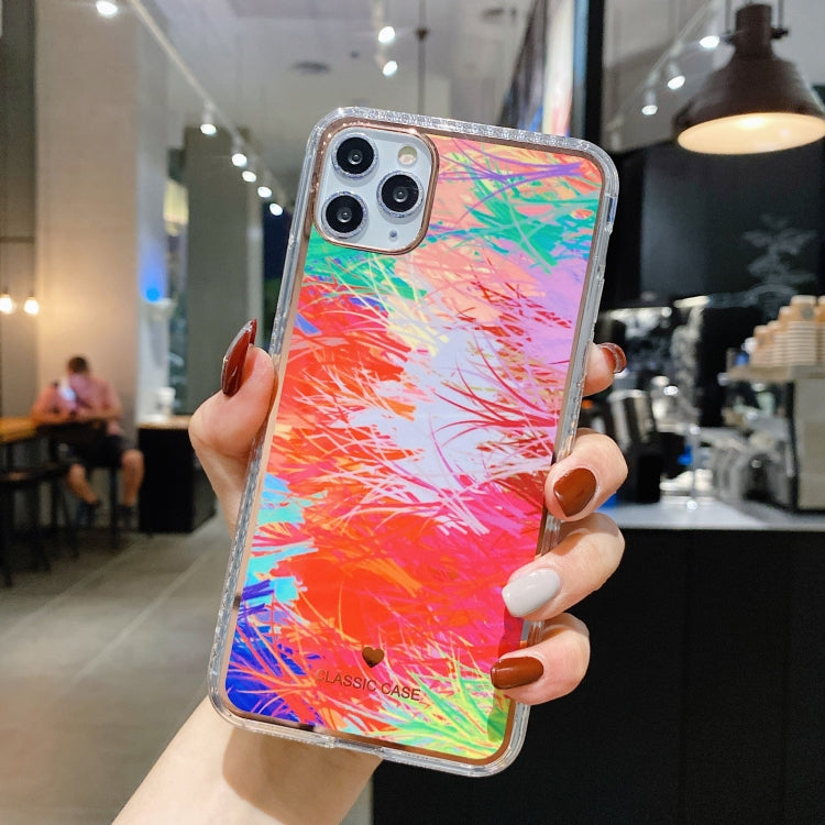 For iPhone 12 mini IMD Watercolor Rendering Pattern Shockproof TPU Protective Case