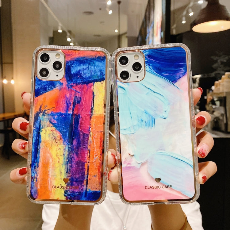 For iPhone 12 mini IMD Watercolor Rendering Pattern Shockproof TPU Protective Case