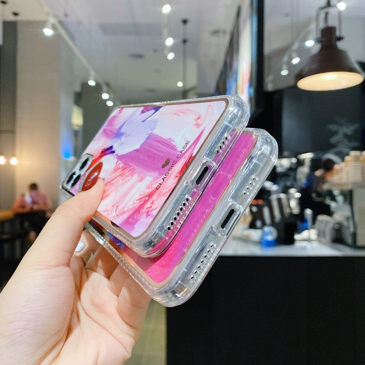For iPhone 12 Pro Max IMD Watercolor Rendering Pattern Shockproof TPU Protective Case