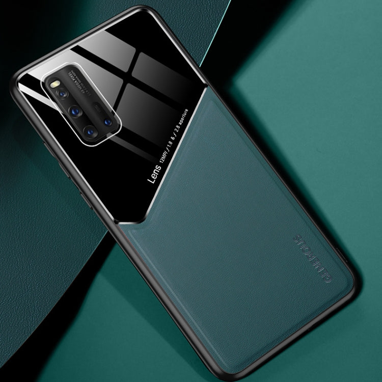 For vivo iQOO 3 All-inclusive Leather + Organic Glass Protective Case with Metal Iron Sheet