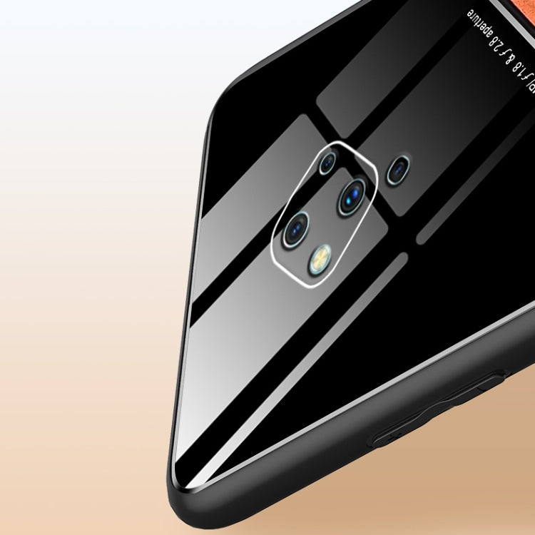 For vivo S5 All-inclusive Leather + Organic Glass Protective Case with Metal Iron Sheet