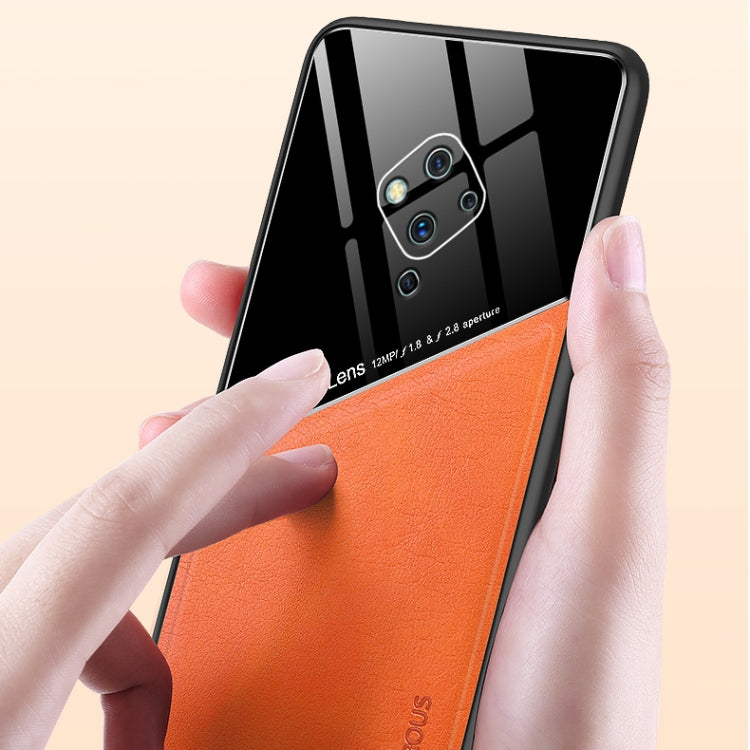 For vivo S5 All-inclusive Leather + Organic Glass Protective Case with Metal Iron Sheet