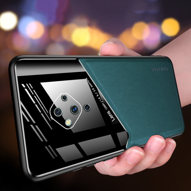 For vivo S5 All-inclusive Leather + Organic Glass Protective Case with Metal Iron Sheet